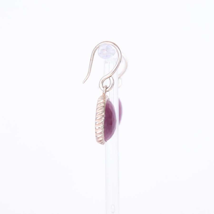 Faceted Pink Sapphire hook