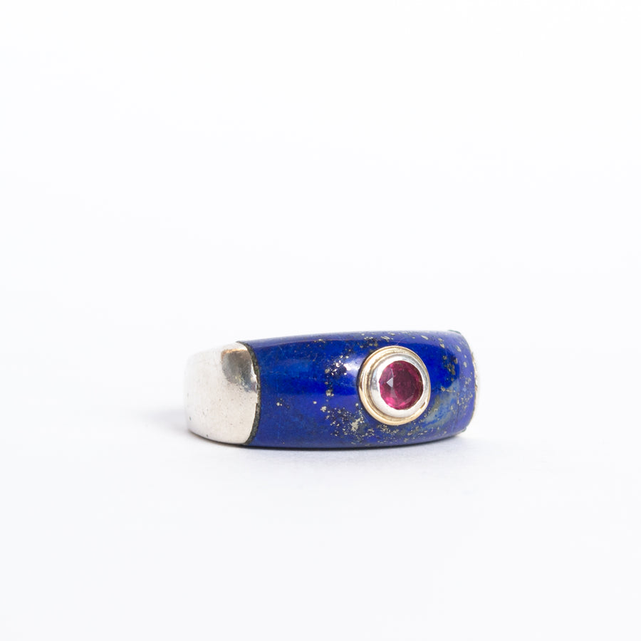 Lapis Lazuli inlaid ring