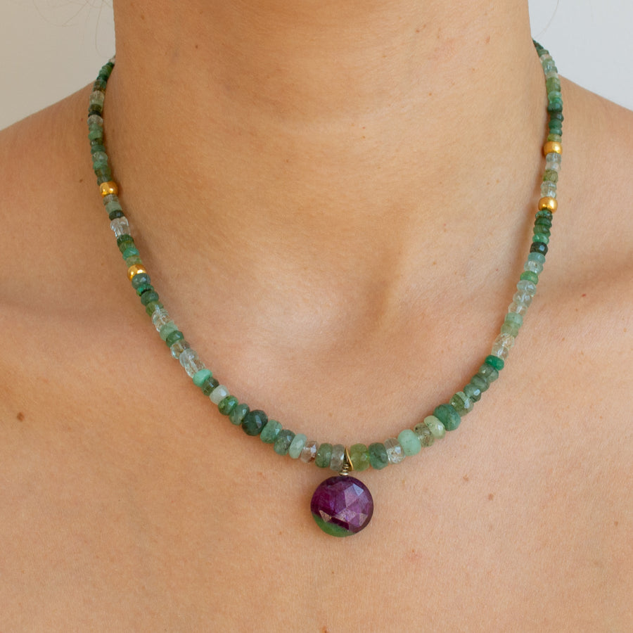 Emerald & Ruby necklace