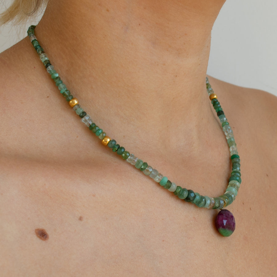 Emerald & Ruby necklace