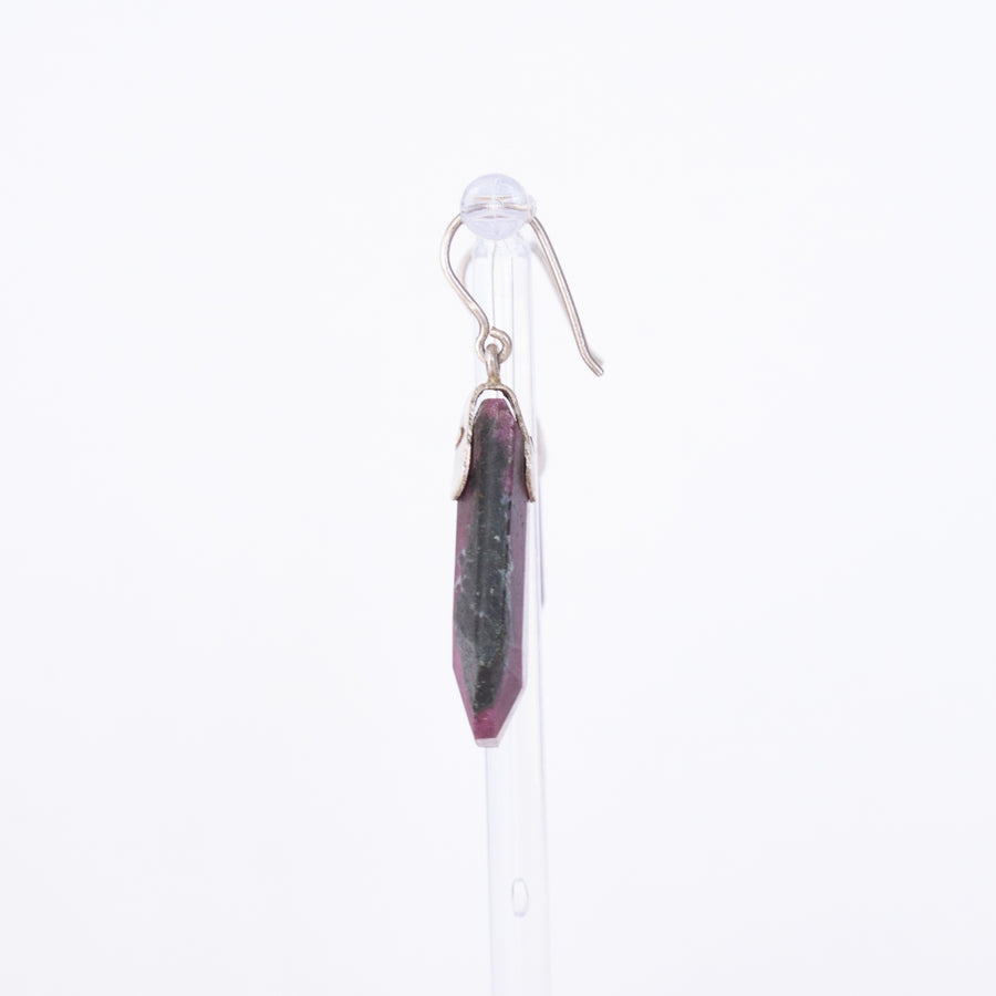 Faceted Ruby Zoisite hook