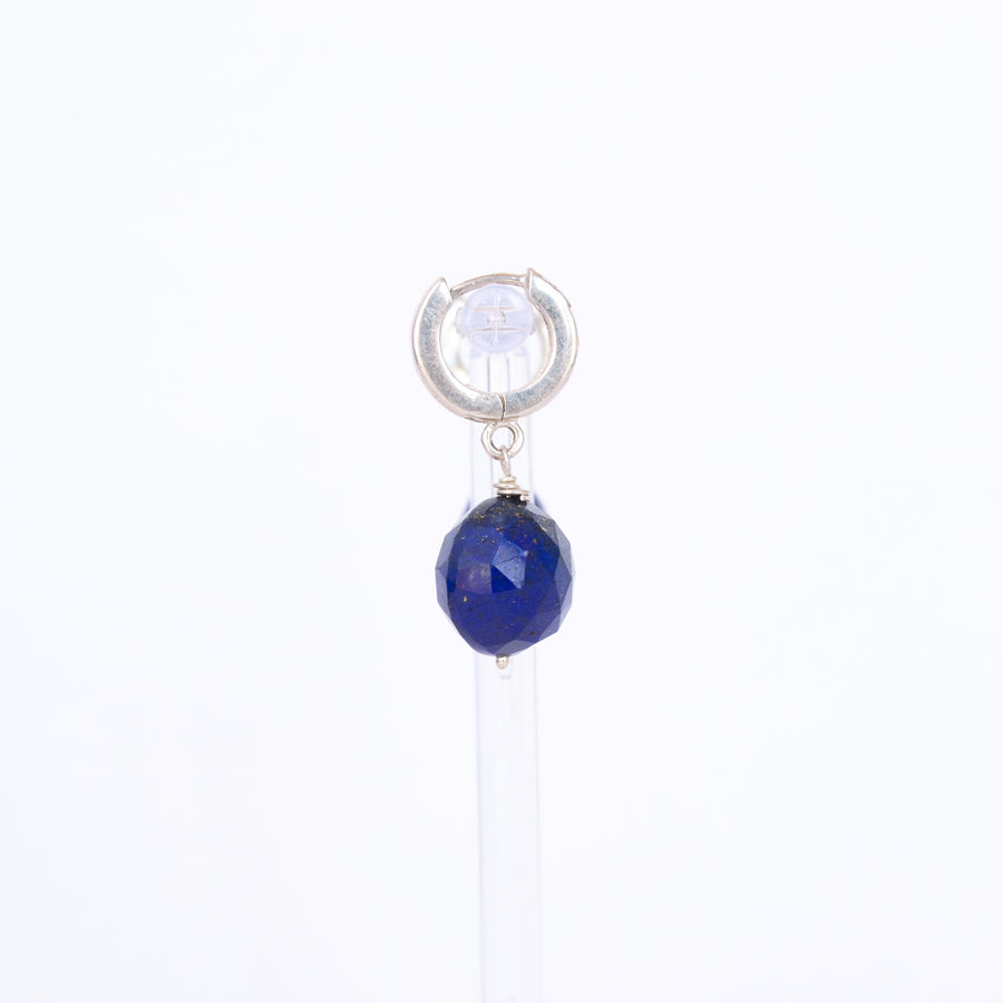 Lapis Lazuli coin 10mm hoop