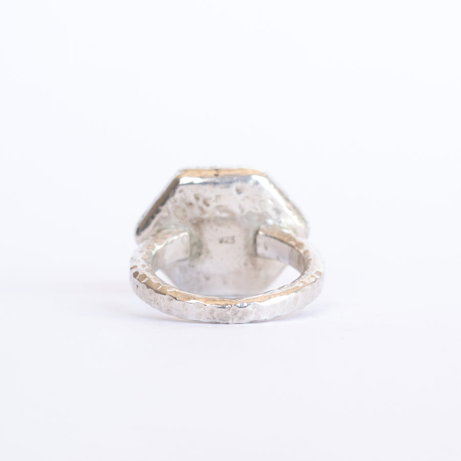 Faceted Pink Kunzite ring