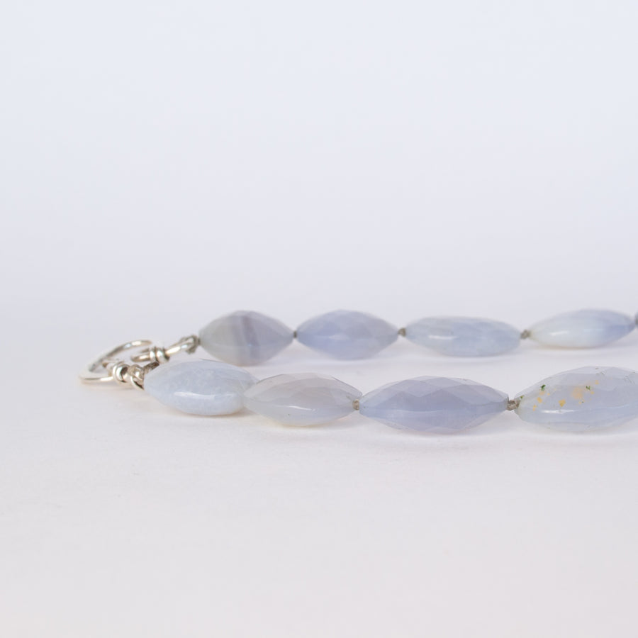 Blue Chalcedony necklace