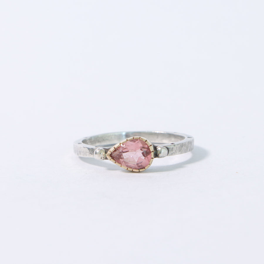 "Hold me" pink Tourmaline ring