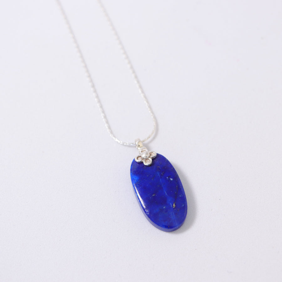 Lapis Lazuli flower pendant