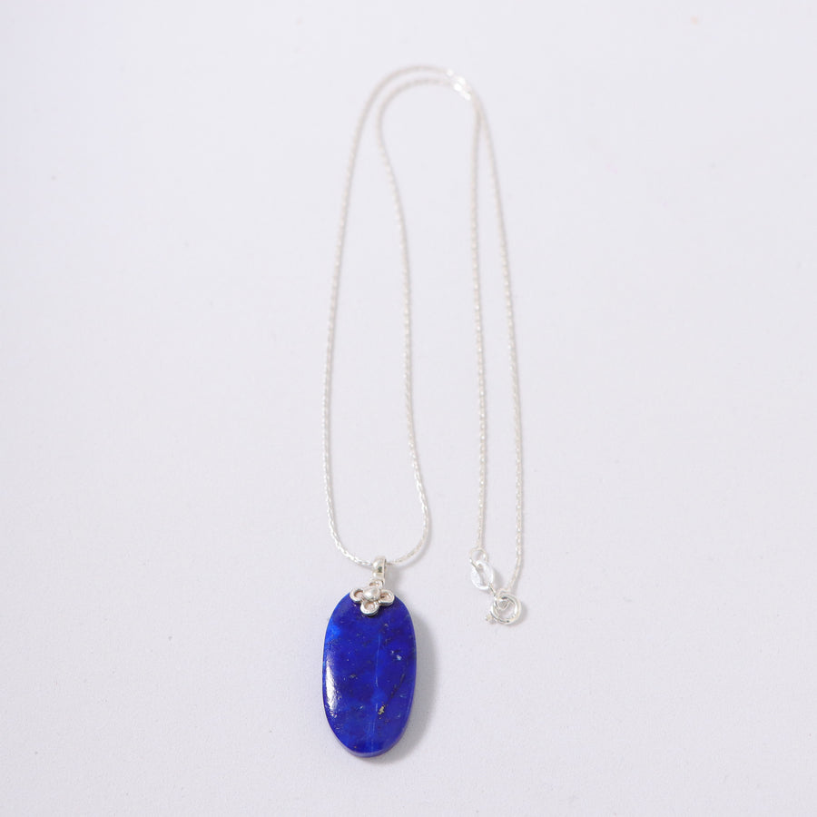 Lapis Lazuli flower pendant